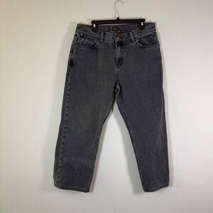 RVCA Mens Jeans American Fit Charcoal Wash Size 34